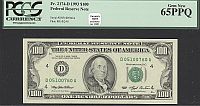 Fr.2174-D, 1993 $100 Cleveland FRN, Gem CU, D05100760A, PCGS65-PPQ